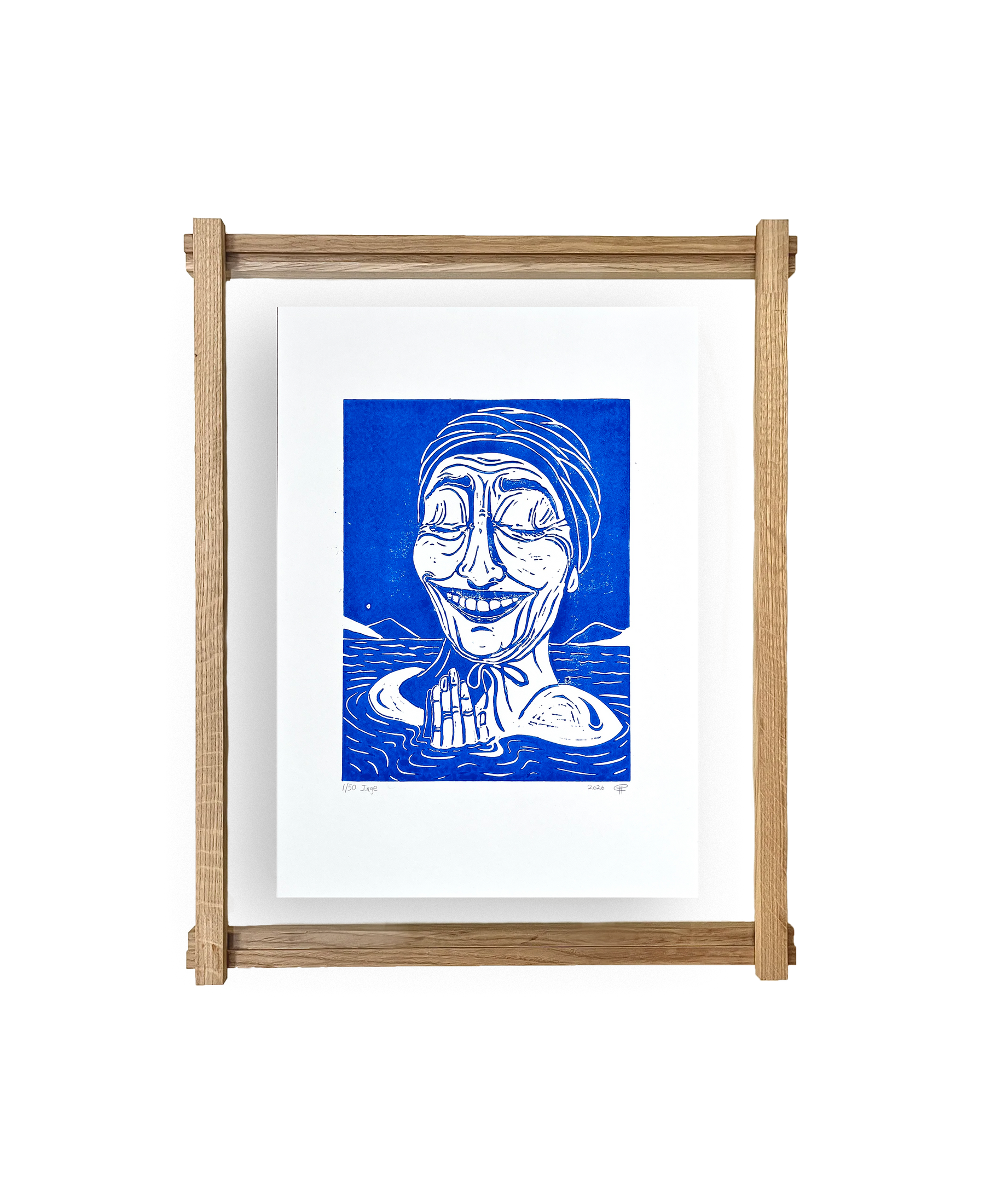 Inge – kunstplakat af Camilla Holm